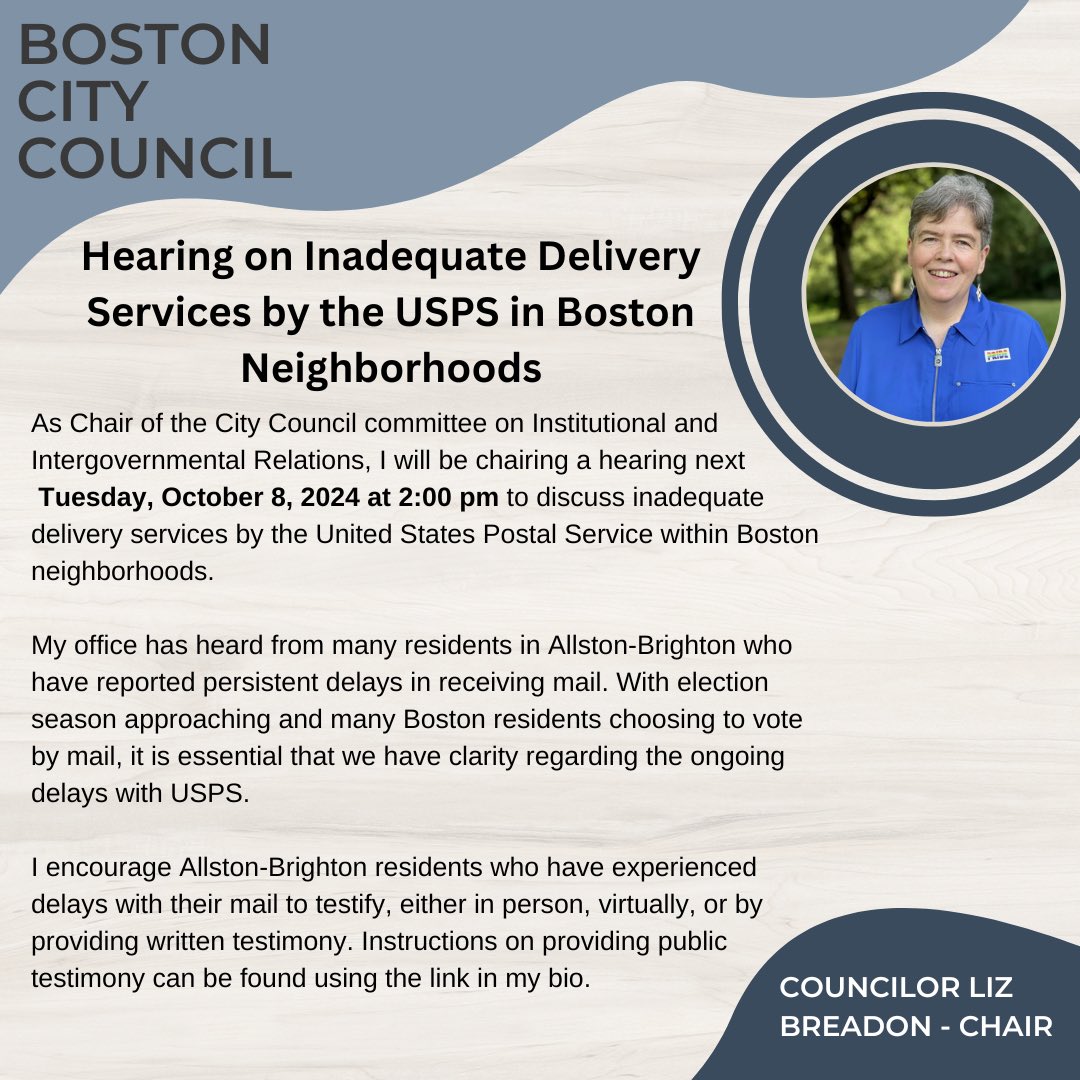 Instructions on providing public testimony: 
boston.gov/public-notices…