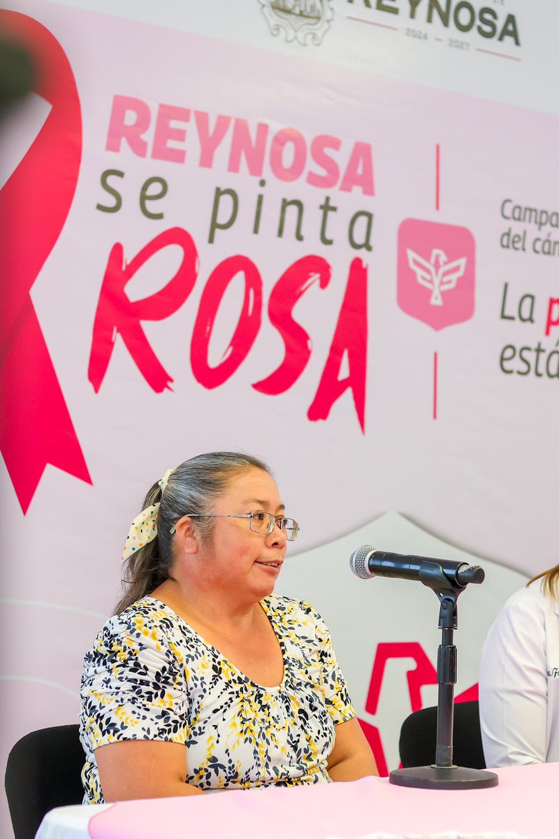 DIF_Reynosatm's tweet photo. En rueda de prensa, nuestro alcalde,🫡 Lic. @carlospenaortiz , lanzó la campaña de concientización del cáncer de mama 2024: “Reynosa se pinta rosa”.💕🌸

Donde se busca llegar a la mayor cantidad de mujeres y crear conciencia sobre la importancia de la auto exploración… https://t.co/a5EbUhTOhp
