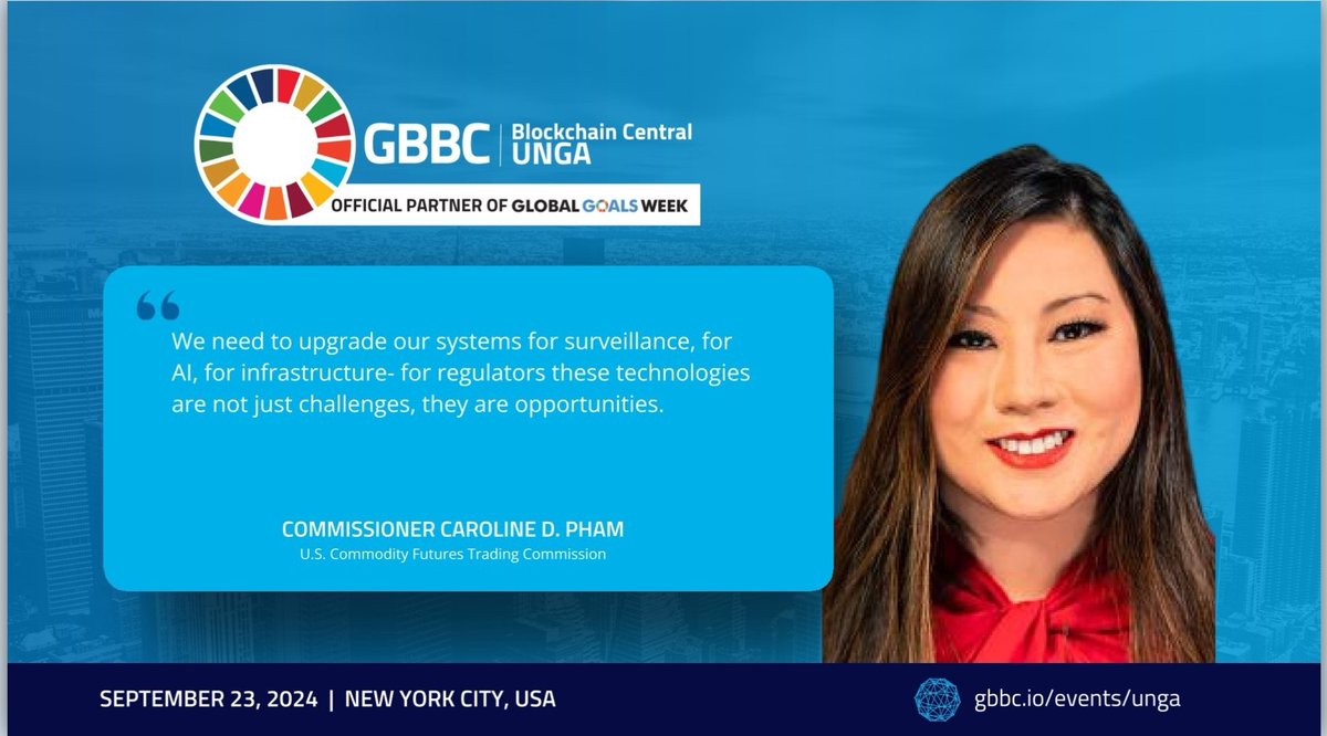 SYCR6h8A4qUyAHf's tweet image. linkedin.com/posts/global-b…

#Hedera #UNJSPF #CFTC

Last but not least, a huge thank you to all of the thought leaders and changemakers who took the time to join us in New York City (tagged in comments) for these critical conversations as we approach the 2030 goal post for the SDGs.