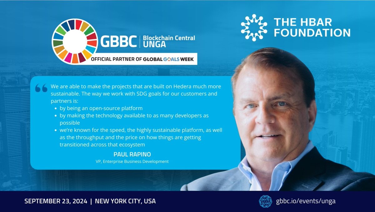 SYCR6h8A4qUyAHf's tweet image. linkedin.com/posts/global-b…

#Hedera #UNJSPF #CFTC

Last but not least, a huge thank you to all of the thought leaders and changemakers who took the time to join us in New York City (tagged in comments) for these critical conversations as we approach the 2030 goal post for the SDGs.