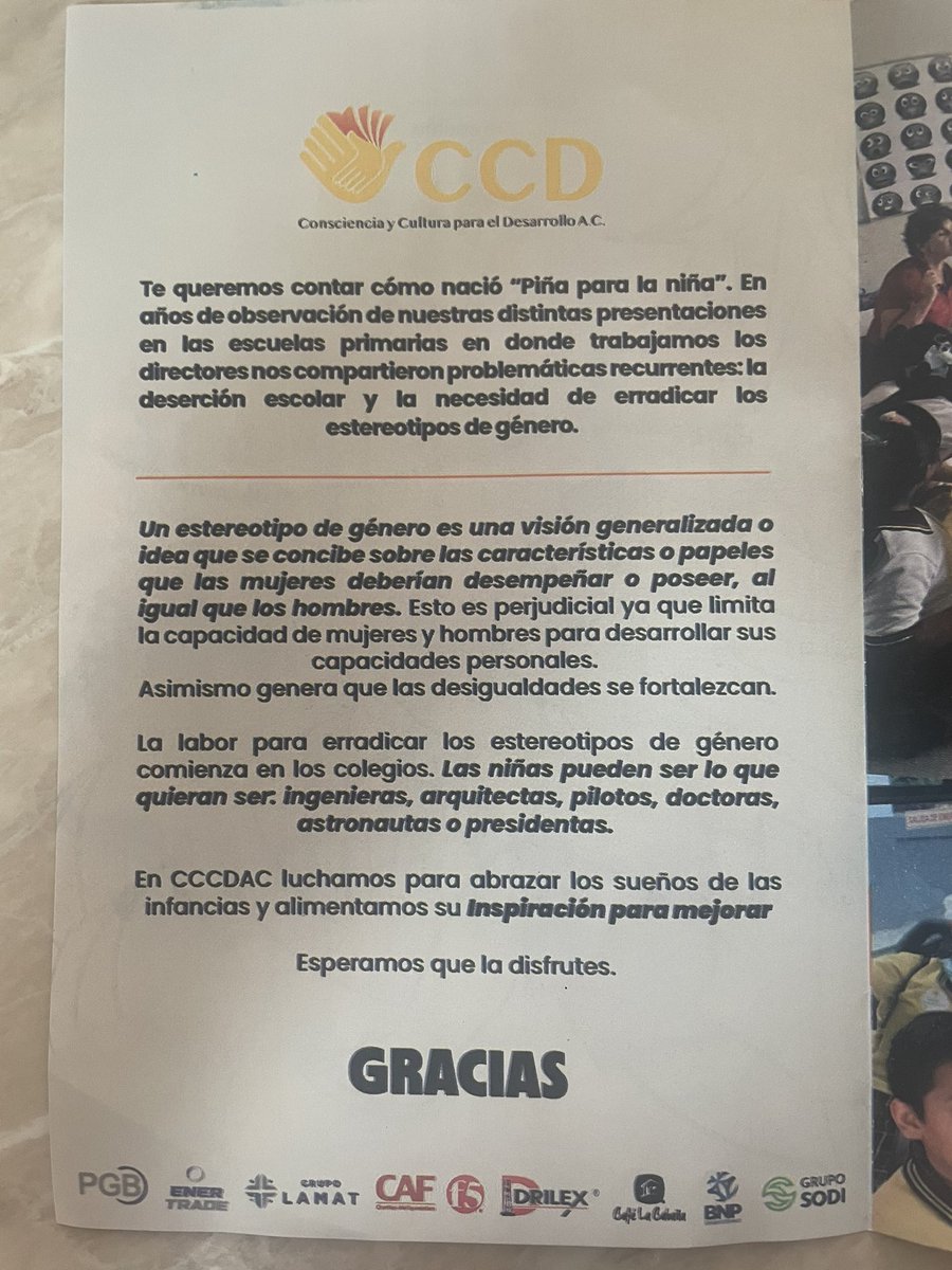 CCD_AC_'s tweet photo. Felices de llevar la obra “Piña para la niña” a la escuela primaria indígena Álvaro Obregón para promover la #IgualdadDeGénero.

Que el arte fluya como río y a seguir llevando Inspiración para mejorar 💛💫🙏🏽

#ODS5 #ODS10 #ODS16 #Paz #NNA https://t.co/acDzENwVZZ