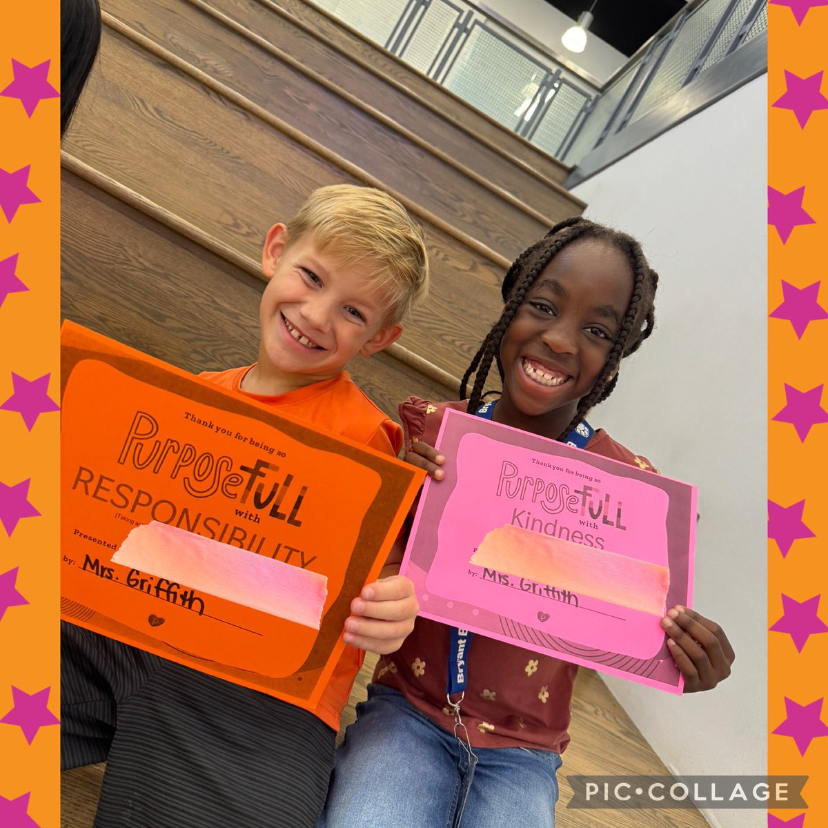 These sweet Bengals added their name to Character Avenue today!🧡🩷 #bengalpride