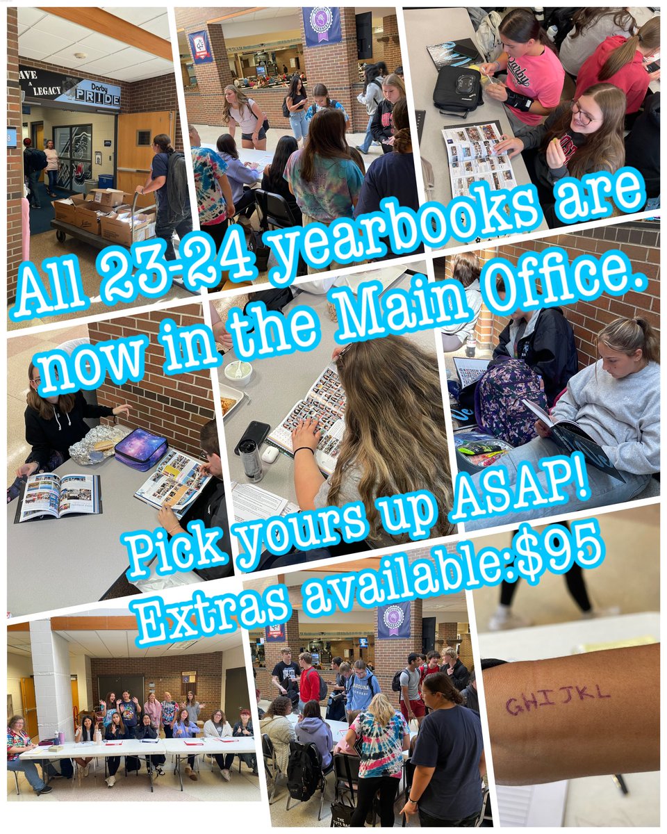 Please pick up your yearbook as soon as possible.