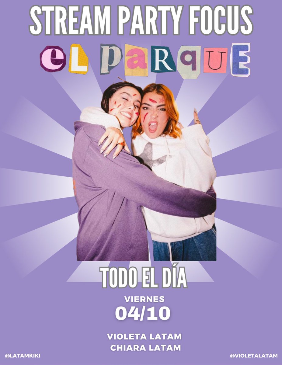 violetalatam's tweet photo. Mañana tendremos una SP junto a @latamkiki estaremos 12 horas les dejamos los horarios 👇🏻

Horarios
7:00 a 19:00 🇸🇻🇬🇹🇭🇳🇳🇮🇨🇷🇲🇽
08:00 a 20:00  🇵🇪🇪🇨🇨🇴🇵🇦
09:00 a 21:00  🇧🇴🇻🇪🇵🇷🇩🇴🇨🇱🇵🇾
10:00 a 22:00 🇦🇷🇧🇷🇺🇾

Playlist: 👇🏻
https://t.co/T3a4OgPv4B https://t.co/m2r62IExGT