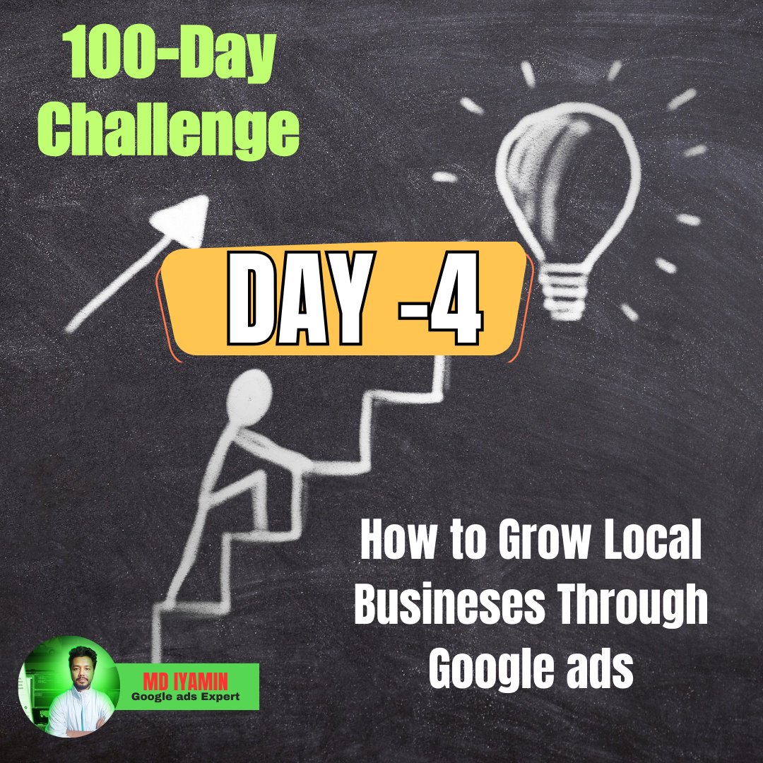 iyamiins's tweet photo. 🚀 100-Day Challenge How to Grow Local Businesses through Google Ads Campaign  🚀

Day 4: Write a post on the importance of setting clear campaign goals (e.g calls, website visits, form fills)

#GoogleAdsTips #CampaignGoals #LocalBusinessGrowth #LeadGeneration #100DayChallenge https://t.co/K80qo6MhWB