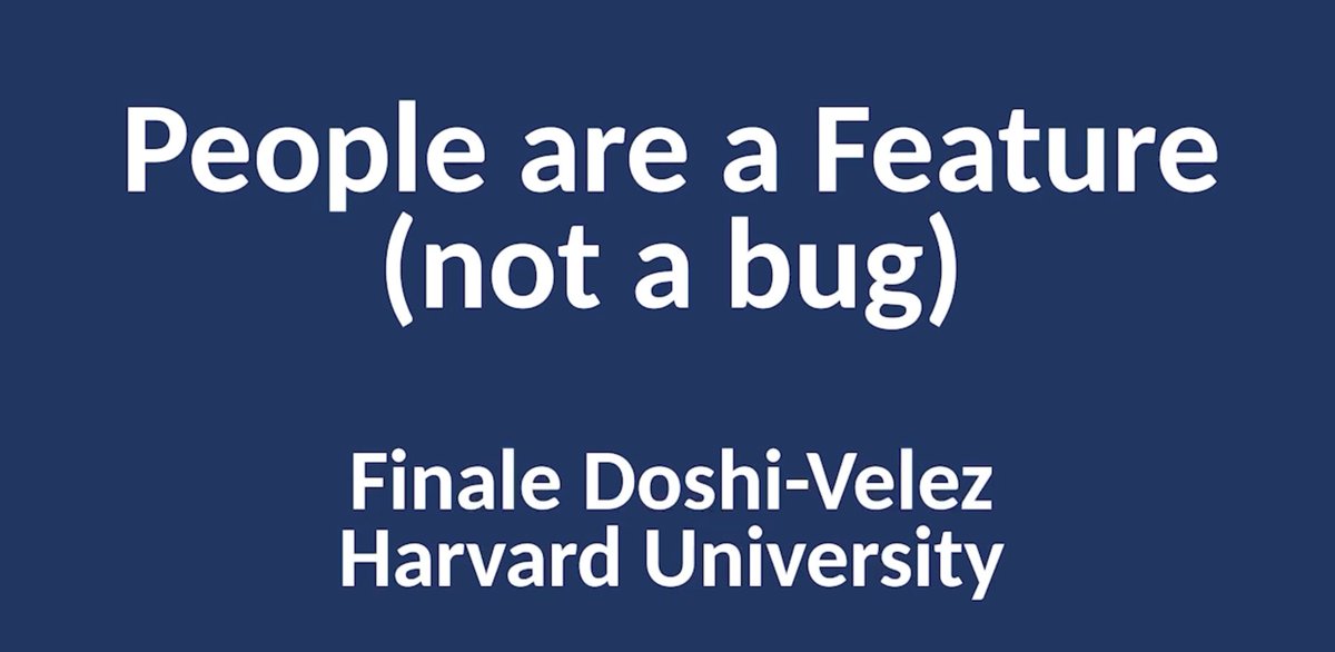 RL_Conference (@rl_conference) on Twitter photo With one of our favorite talk titles, Finale Doshi-Velez told us about the ways her RL work is impacting medicine + how assuming human involvement leads to new algorithms
(Link below) With one of our favorite talk titles, Finale Doshi-Velez told us about the ways her RL work is impacting medicine + how assuming human involvement leads to new algorithms
(Link below)