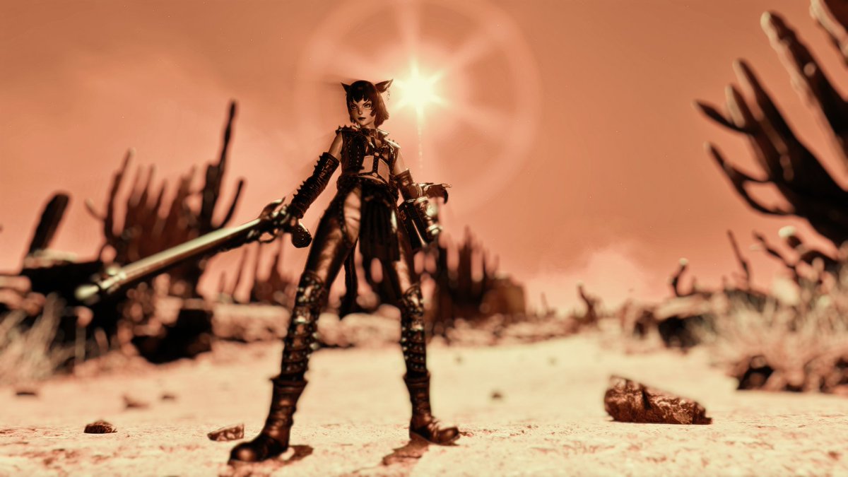 YshariRhina's tweet photo. A catte in the wild west! Always ready for a good fight.
#GPOSER #gpose #miqote #Ipsusu https://t.co/NOTtNayrs6