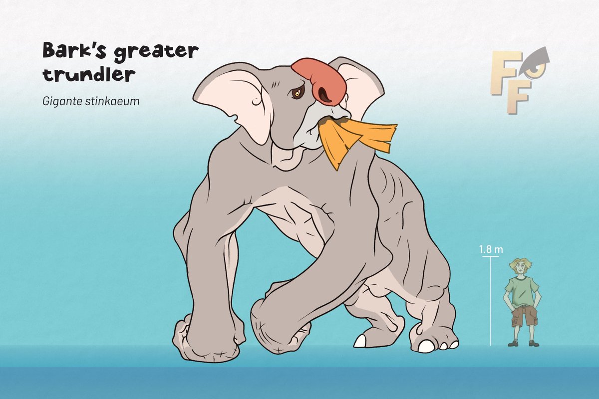 #Trogtober 3rd - big and tall

Trundlers break their wristbones with every step despite their massive pads of connective tissue. Of course, the healing factor of troglodoids makes this mostly harmless.