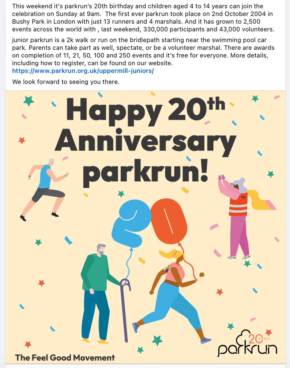 Uppermill junior parkrun tweet media
