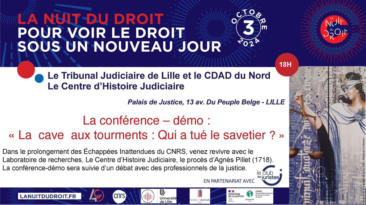 Sgl2015's tweet photo. Ce soir, Nuit du droit au tribunal Judiciaire de Lille pour un action de médiation scientifique. Une très belle soirée. Merci au CDAD, au tribunal judiciaire et à l'ordre des avocats pour leur accueil. Encore une belle expérience personnelle https://t.co/62mCvDOv7r