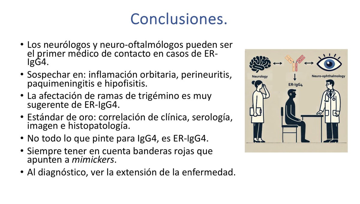 Eduardo Martín-Nares (@drlalonares) on Twitter photo 🧠 Manifestaciones neurológicas de la Enfermedad relacionada a IgG4
2do Congreso de Neuro-Reumatología
#IgG4RD
<a href="/INNNMVS/">Instituto Nacional de Neurología y Neurocirugía</a> <a href="/incmnszmx/">INCMNSZ</a> <a href="/ColMexReuma/">ColMexReuma</a> 🧠 Manifestaciones neurológicas de la Enfermedad relacionada a IgG4
2do Congreso de Neuro-Reumatología
#IgG4RD
<a href="/INNNMVS/">Instituto Nacional de Neurología y Neurocirugía</a> <a href="/incmnszmx/">INCMNSZ</a> <a href="/ColMexReuma/">ColMexReuma</a>