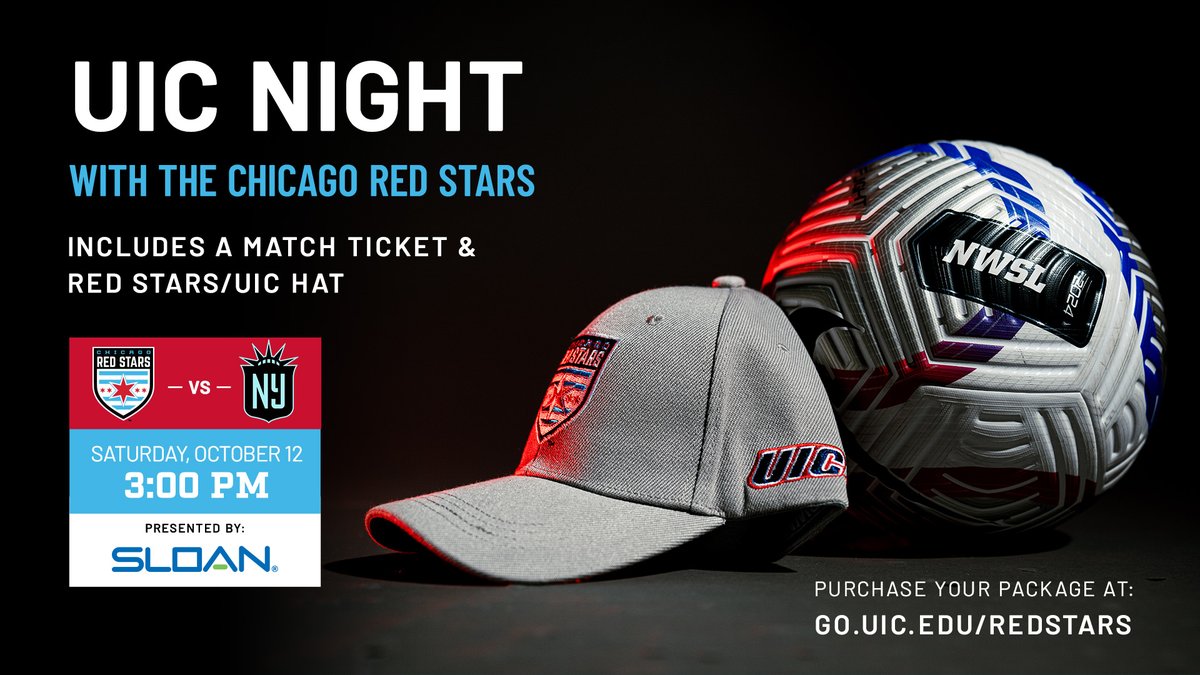 UIC students, fans, alumni, family and friends are invited to UIC Day with the <a href="/chicagoredstars/">Stars FC</a> vs. NJ/NY Gotham FC. The exclusive ticket offer includes a Red Stars/UIC hat with your purchase! Limited hats available. Purchase tickets now: go.uic.edu/redstars