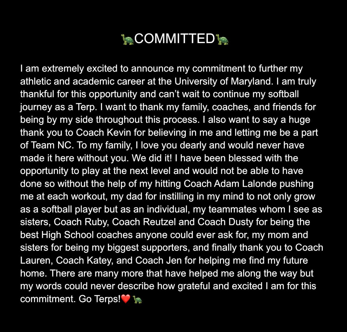 Ava Estep 2026 (@ava_estep_2026) on Twitter photo can’t wait for the future ahead❤️🐢
#feartheturtle
<a href="/CoachLaurenKarn/">Lauren Karn</a> <a href="/Katey_hendi/">Katey Hendershott</a> <a href="/JenLapicki/">Jen Lapicki</a> <a href="/TeamNCHinde/">Team North Carolina (Hinde)</a> <a href="/LalondeSoftball/">Adam LaLonde</a> <a href="/Burg_fastpitch/">Wheelersburg Softball</a> can’t wait for the future ahead❤️🐢
#feartheturtle
<a href="/CoachLaurenKarn/">Lauren Karn</a> <a href="/Katey_hendi/">Katey Hendershott</a> <a href="/JenLapicki/">Jen Lapicki</a> <a href="/TeamNCHinde/">Team North Carolina (Hinde)</a> <a href="/LalondeSoftball/">Adam LaLonde</a> <a href="/Burg_fastpitch/">Wheelersburg Softball</a>