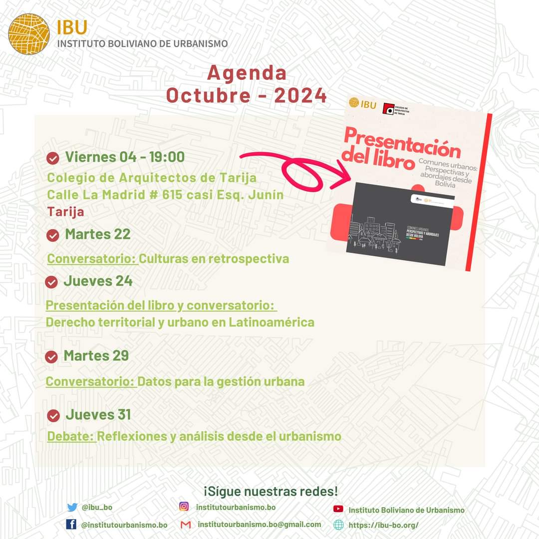 Instituto Boliviano de Urbanismo tweet media