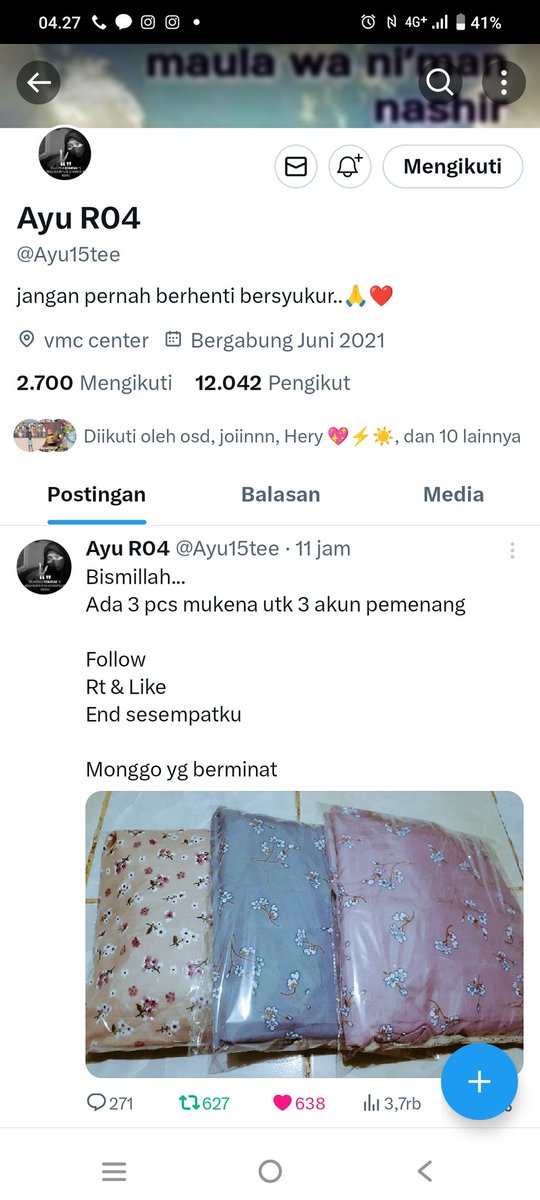 h3dewin's tweet photo. @Ayu15tee Bismillah https://t.co/wB5RqShdfa