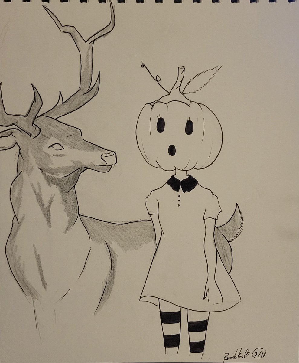 #Inktober2024 ♡ 

Je n'arrive pas à choisir entre couleur ou NB~