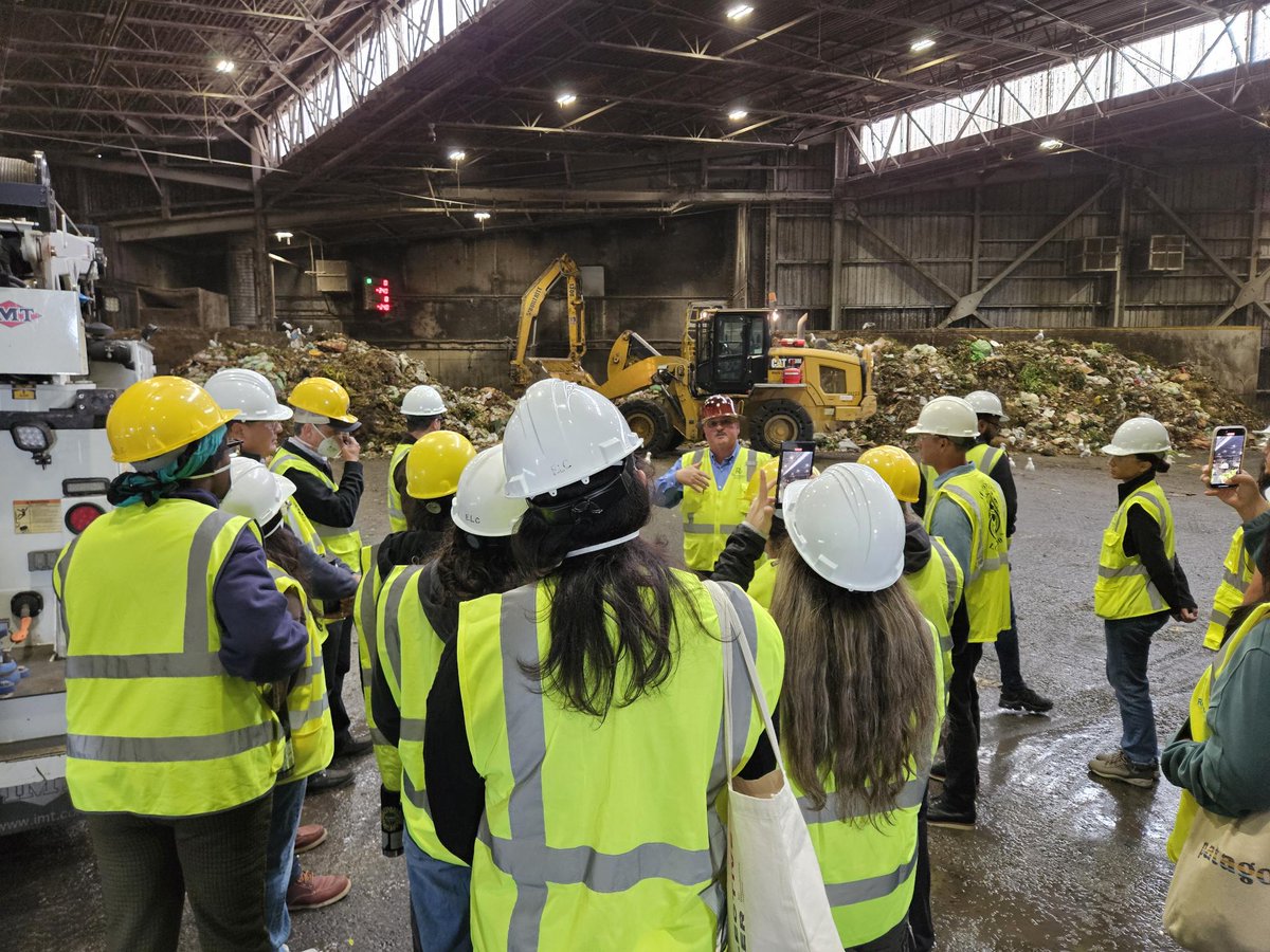 jtalliance's tweet photo. The @EJCAgstPlastic coalition recently toured San Francisco Recology to learn about zero waste best practices and how to build a zero waste materials recovery facility for a just transition away from waste incineration. 🌍✨

#JustTransition #EJCAP #EnvironmentalJustice https://t.co/asVtAr5QU0