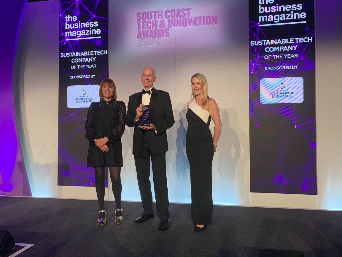 And Universal Collaboration Research is named the Sustainable Tech Company of the Year! 🍃🏆 

<a href="/ucresearchuk/">UCR</a> <a href="/USSPark/">University of Southampton Science Park</a> #SCTIA24 #sustainability #climate #technology #innovation #awards #events #businessnews #businessintelligence 
thebusinessmagazine.co.uk/business_event…