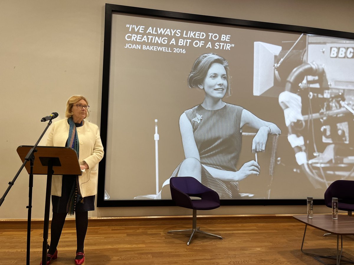 Professor Lucy Brown (@lucyaabrown) on Twitter photo A privilege to introduce TV icon Dame Joan Bakewell at the Steve Hewlett Memorial Lecture, on behalf of <a href="/UniWestminster/">University of Westminster</a> <a href="/RTS_media/">Royal Television Society</a> -
what an incredible trailblazer! A privilege to introduce TV icon Dame Joan Bakewell at the Steve Hewlett Memorial Lecture, on behalf of <a href="/UniWestminster/">University of Westminster</a> <a href="/RTS_media/">Royal Television Society</a> -
what an incredible trailblazer!