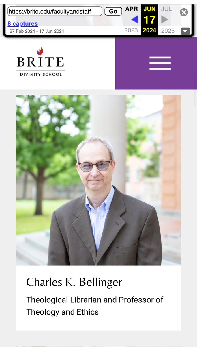 watchkeep's tweet image. Breaking news: Police search Brite Divinity office on @TCU campus, arrest professor in child sexual abuse material case. @britedivinity school president announced professor Charles Bellinger’s termination. 

star-telegram.com/news/local/cri…