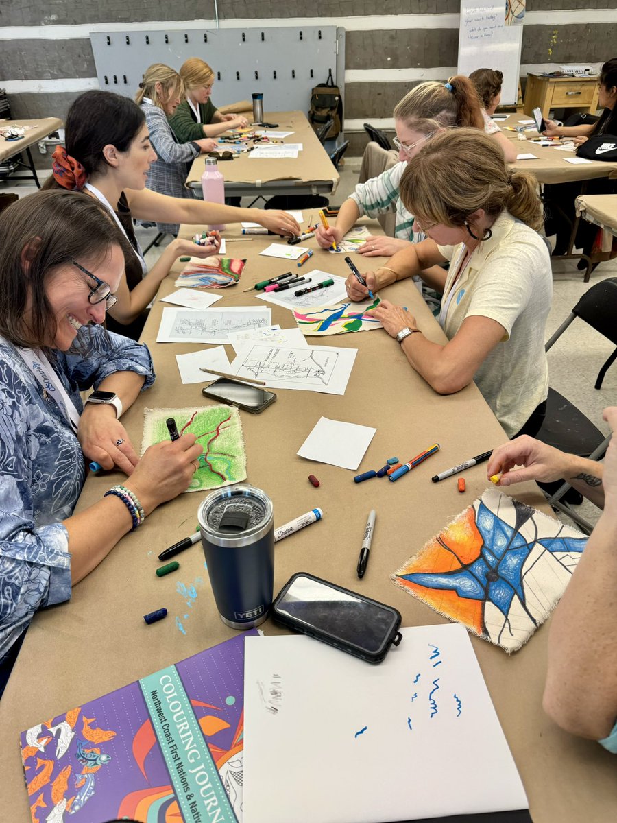 MsSarahCraig's tweet image. An engaging day of professional learning for 35 @CISOntario Visual Arts Educators @mcacgallery who viewed and discussed the collection and engaged in an art-making workshop. #cisopd