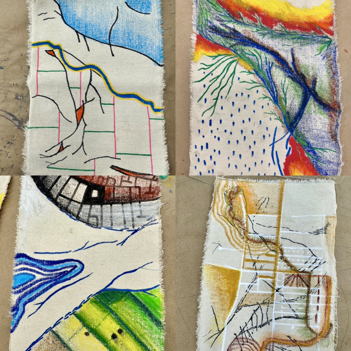 MsSarahCraig's tweet image. Colourful and unique map creations by the @CISOntario Visual Arts Educators @mcacgallery #cisopd 🎨