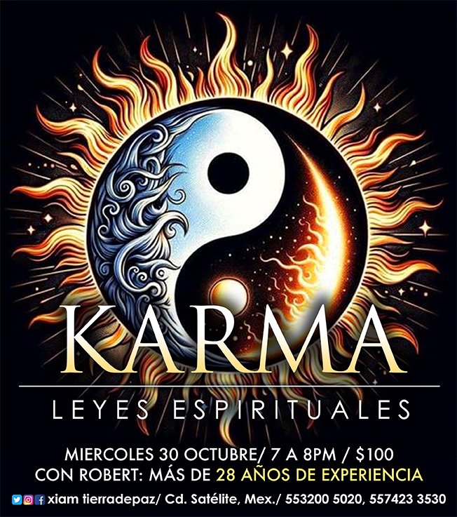 CentroXiam's tweet photo. Porque la nota clave de la LEY DEL KARMA es el EQUILIBRIO, y la naturaleza siempre está trabajando para restaurar ese equilibrio.
MEDITACIÓN ESPECIAL: Karma: Leyes Universales /7pm https://t.co/9zcezJmgNB