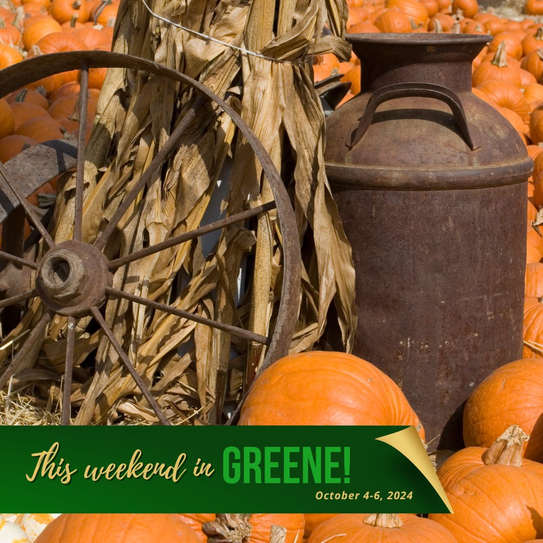 Happening this weekend in Greene County, Pennsylvania! #VisitGreene

October 4-6, 2024
🍁 Harvest Festival @ Greene County Historical Society Museum
👣 Bigfoot Event @ Jefferson Volunteer Fire Company

🔗 visitgreene.org/events/