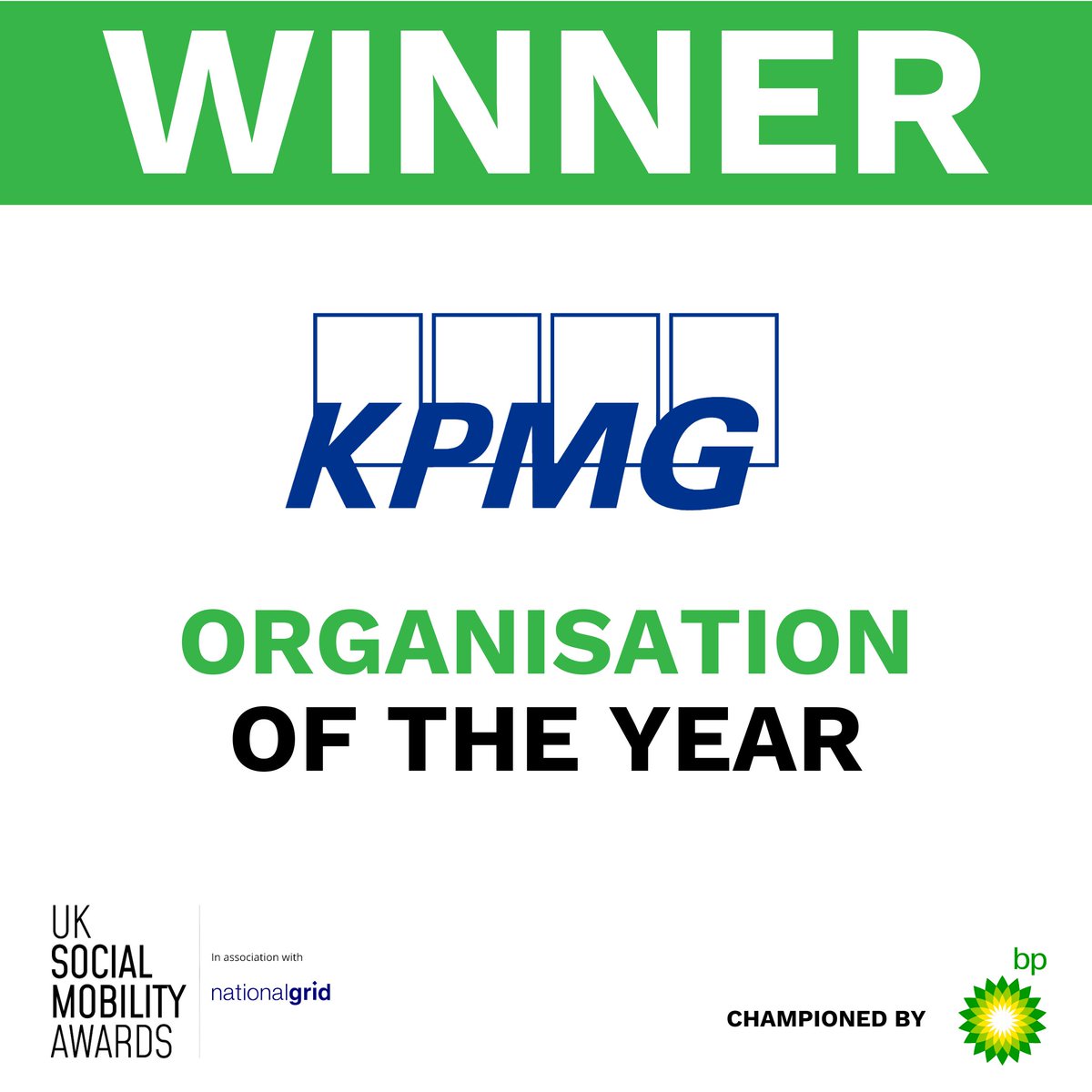 Drum roll please...

The final winners at #SOMO2024 are <a href="/KPMG/">KPMG</a> who take home the 'Organisation of the Year' award, championed by <a href="/bp_plc/">bp</a>!

Congratulations also go to <a href="/brownejacobson/">Browne Jacobson</a> who have been highly commended for their work in advancing social mobility!