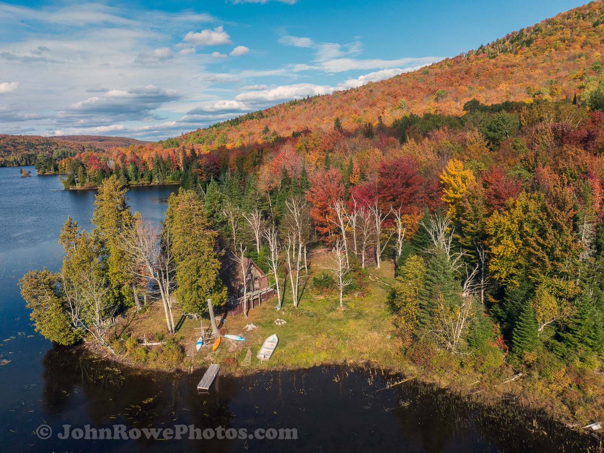 Norton Pond in Warren's Gore. Vermont.  10/2/24. #vermont #fallfoliage
