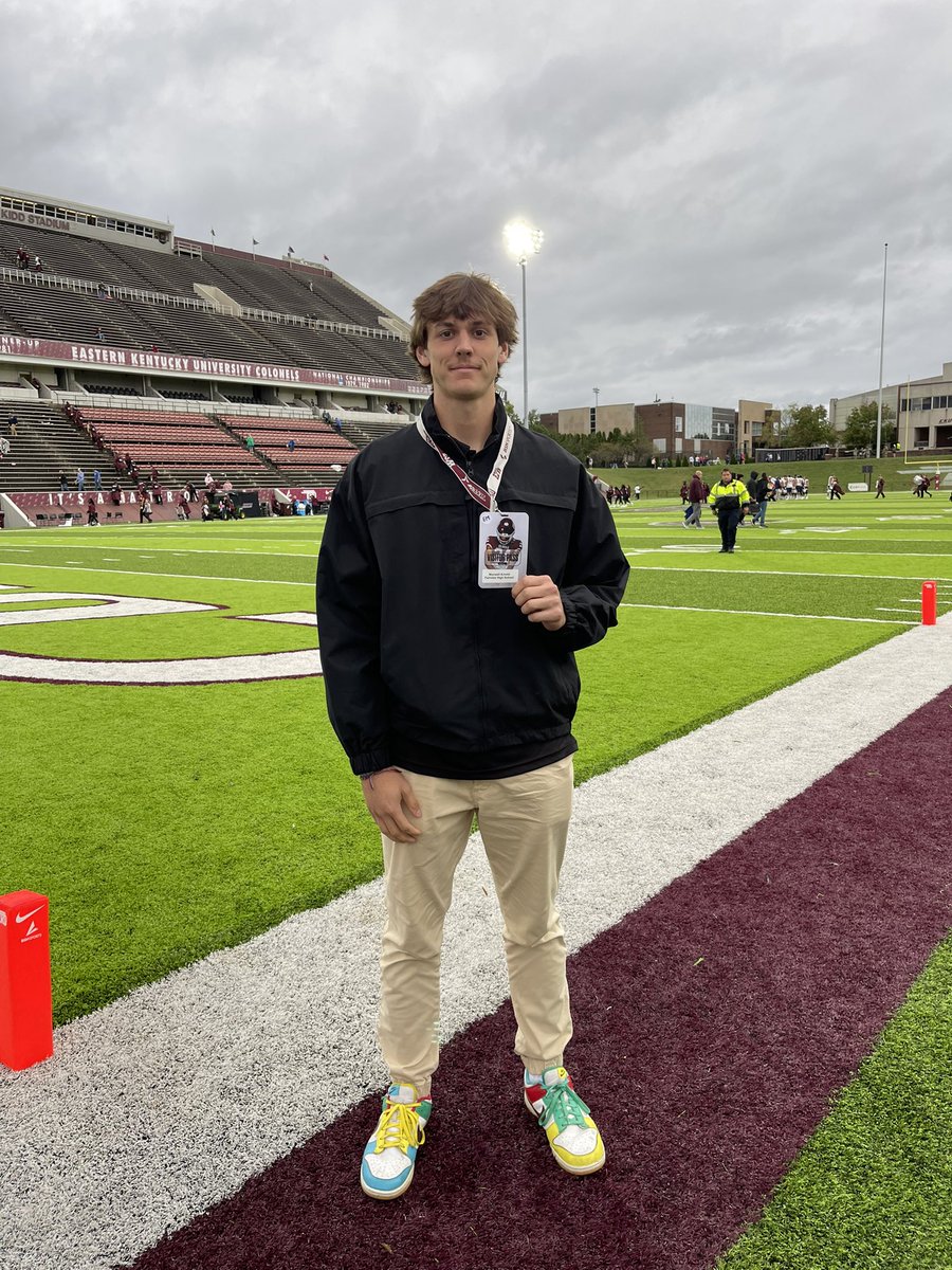 Thank you <a href="/CoachMathies/">Eric Mathies</a> for the game day invite! I had a great time Saturday and was impressed with EKU. Looking forward to staying in touch and following in the footsteps of Dequan Stanley. 💪<a href="/EKUFootball/">EKU Football</a> <a href="/wcsFVHSfootball/">Fairview Yellow Jacket Football</a> <a href="/TnVarsity/">TN Prep Varsity</a> <a href="/PrepRedzoneTN/">Prep Redzone Tennessee</a> #CSS 

hudl.com/v/2QGck4