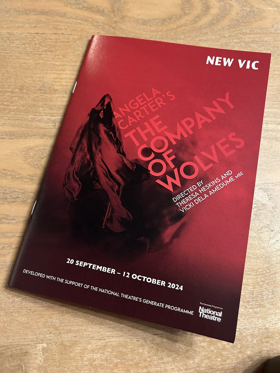 Excellent evening <a href="/NewVicTheatre/">New Vic Theatre</a> with <a href="/AndyNick/">Andrew Nicklin</a> for Angela Carter’s The Company of Wolves.