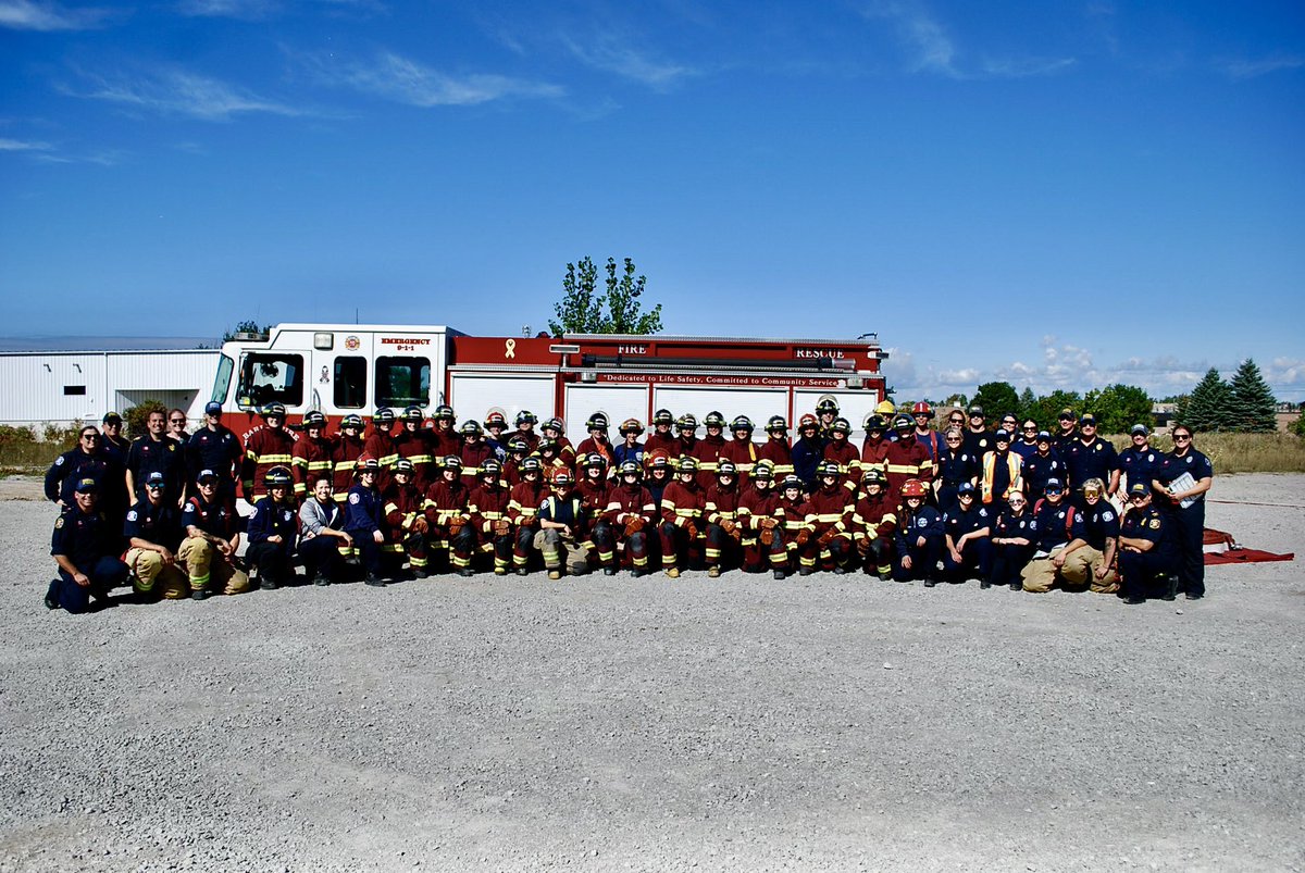 Camp Molly Barrie took a moment to capture this amazing group of humans who are breaking stereotypes, and barriers to better understand the entirety of the fire service! <a href="/campmolly_fire/">Camp Molly Official</a> #womeninfire #breakingbarriers #learningallthethings.