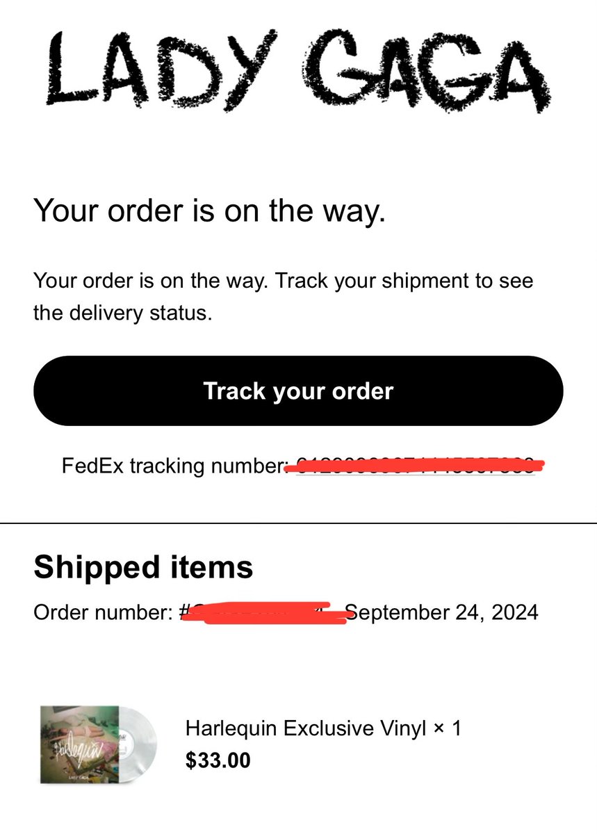 heytones's tweet image. My Harlequin vinyl shipped 🥹🥹🃏