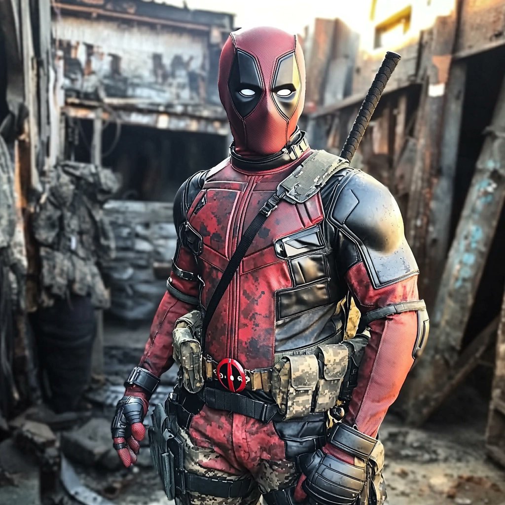defiantdigitalX's tweet photo. #Deadpool tactical outfit. #aiart #aiartwork #midjourney #aiagency https://t.co/aH6Qnyi3d0