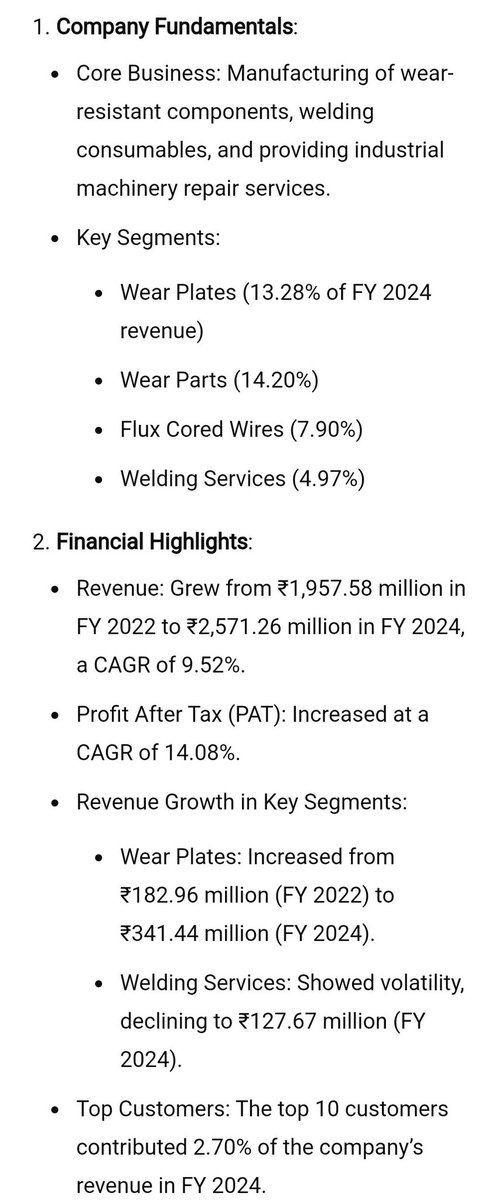 adabalaravik's tweet image. #DiffusionEngineersLtd IPO Details

Issue Type: 100% Book Built Issue

Equity Shares Offered: 94,05,000 Shares of ₹10 each

Issue Price: 159-168

Lot size : 88

Issue Open: 26th Sep-24

Issue Close: 30th Sep-24

#StockMarket #Nifty #earthquake #SEBI #StockWatch #IPOListing #IPO