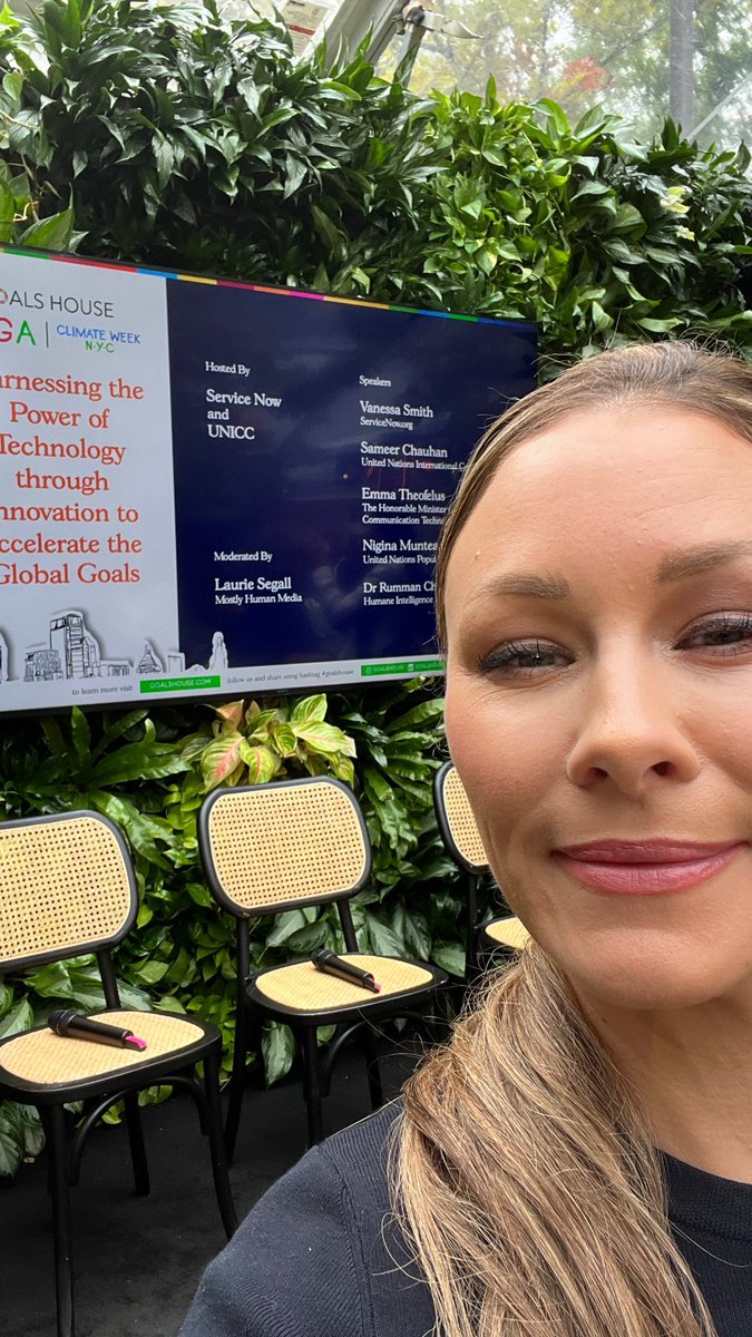 AI has a $1T impact ahead, set to transform 70% of jobs by 2026. But the risks—bias, “moral outsourcing,” &amp; deepfakes—are real. At #UNGA Goals House, we explored how AI can drive progress &amp; protect marginalized communities. The future of AI is ours to shape! #AI #Innovation #NYCW