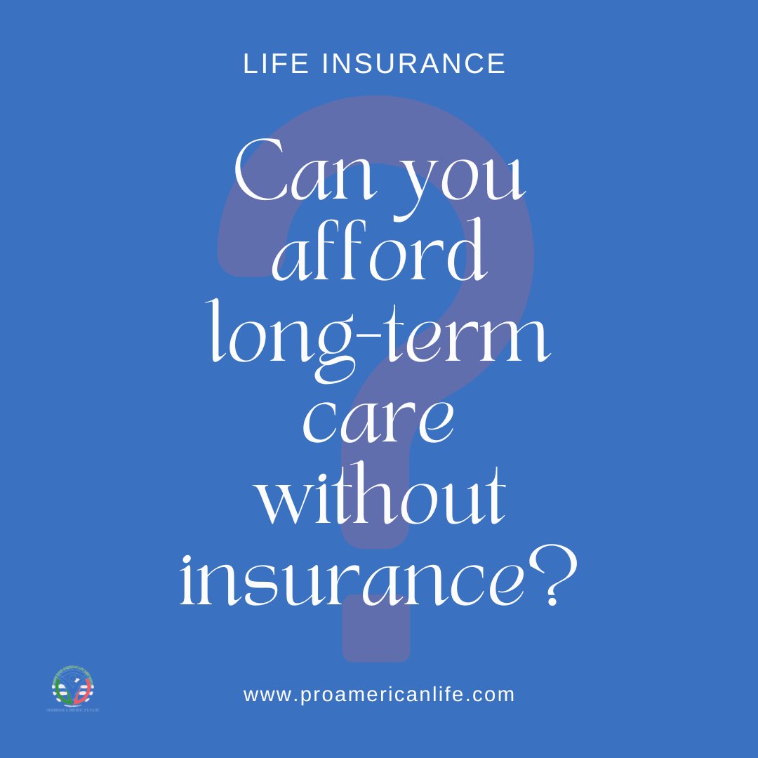 ProAmericanlife's tweet photo. 70% of Americans aged 65+ will need long-term care!

Nursing home care: $8,000-$10,000/month
Assisted living: $4,000-$6,000/month
Home health care: $2,000-$4,000/month

Protect your financial future with Long-Term Care Insurance!

Contact us or visit https://t.co/zbyZFuukZR https://t.co/i6cFDsC2Lv