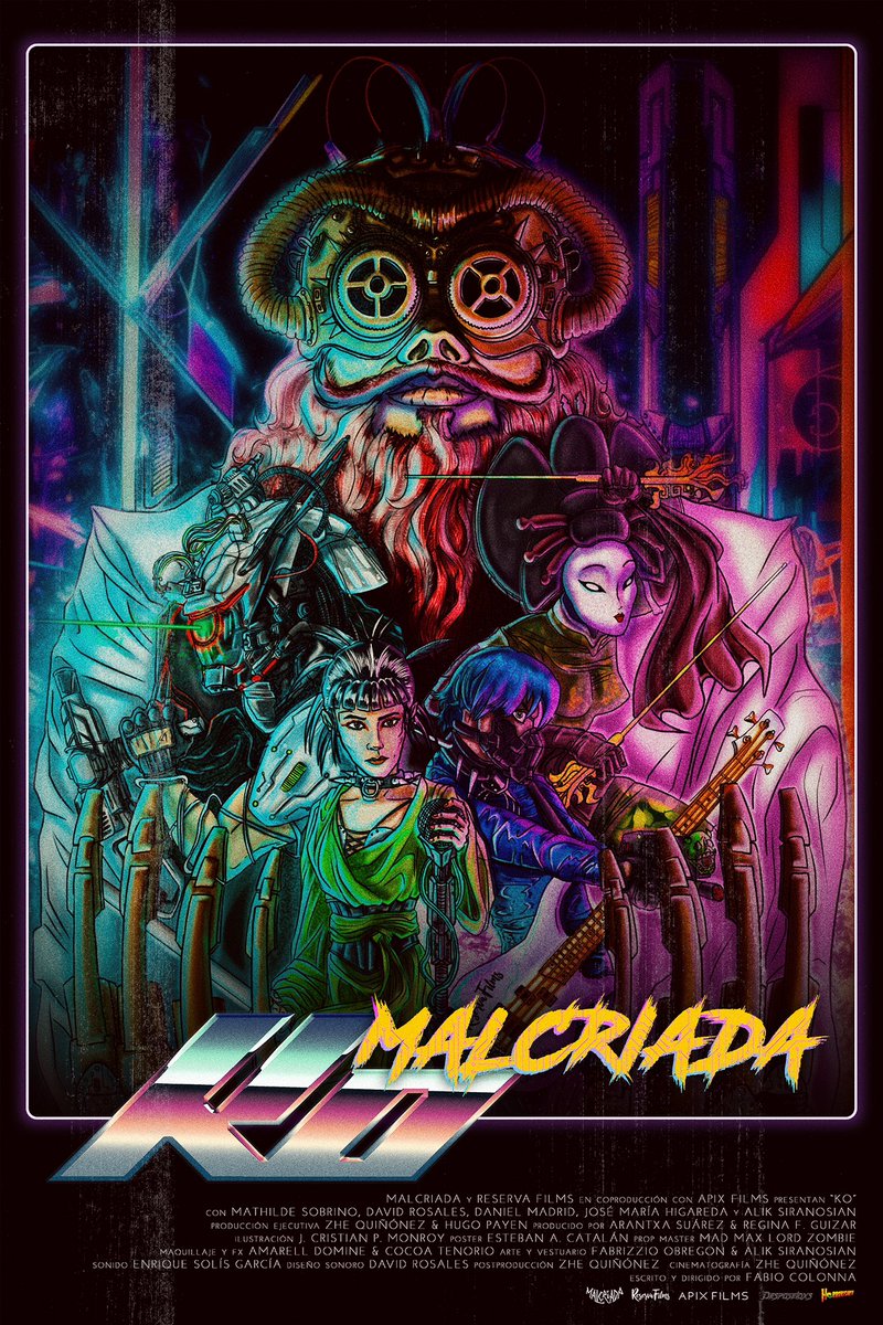 ¡Póster oficial del CinemaMusique de K.O.!
Hoy a las 10pm

#cyberpunk #scifi #film #cine