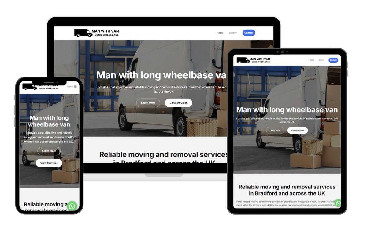 SaltWebDesign's tweet image. Anyone needing a man with a van in Bradford area? I have created a website for a customer offering van moving and removal services. Have a look.
manwithlwbvan.com