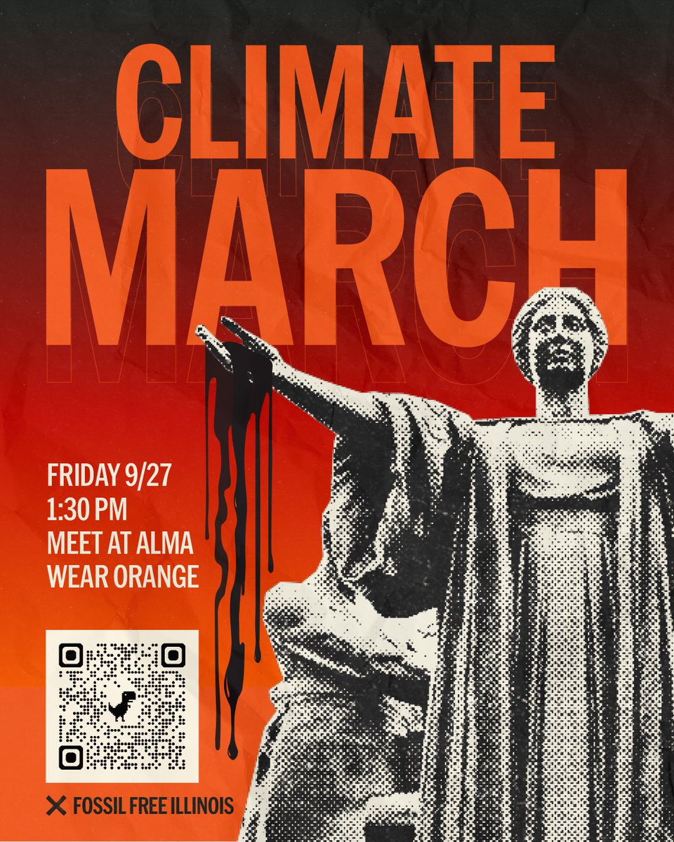 PrairieRivers's tweet image. Stand in solidarity with Illinois youth this Friday as they demand action on climate!

The UIUC Climate March is one of many youth-led climate events happening this week as part of the Global Climate Strike.