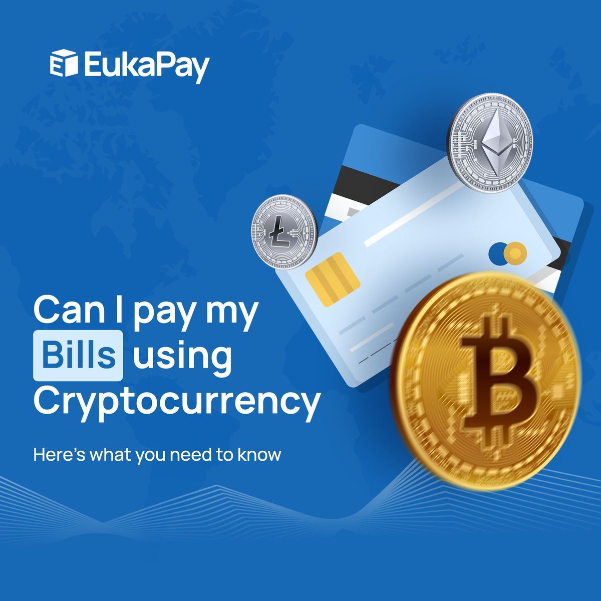 EukaPay's tweet photo. Cryptocurrency for your bills? Our latest blog explores how #crypto #payments are gaining traction, the types of #bills you can pay, and the benefits &amp; challenges involved.
Read more: https://t.co/1QcN2cTR05 
Visit us: https://t.co/31H23vXIwZ 

#CryptoPayments #Fintech https://t.co/Eyh5BlCHQx