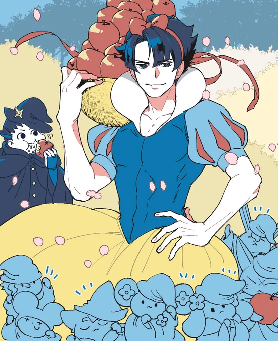 白雪侍のバロアソ🍎(昨年のリク絵消してしまってたのでまとめてUP) 