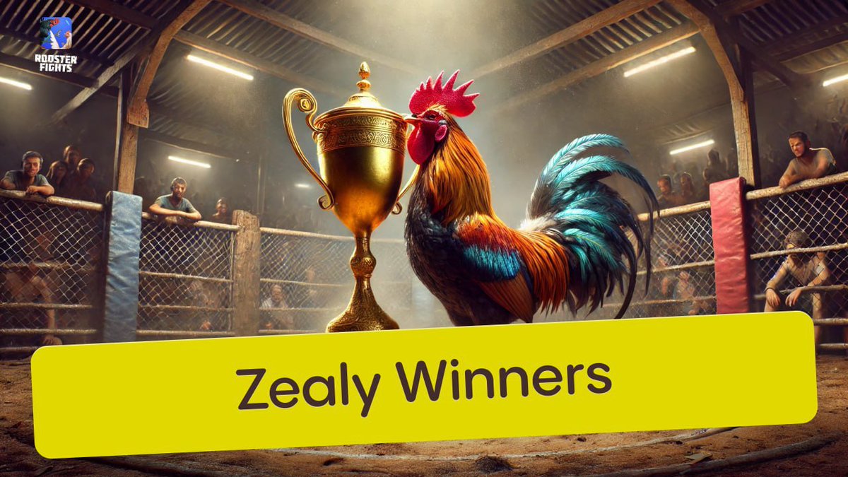 rooster_fights's tweet photo. 🎉 Zealy Winners Announcement

The results are in, and it’s time to celebrate the top 15 fighters who will share the $500 reward pool! 🏆

Open ticket in Discord https://t.co/6jYIYTnmGW and send your TRC20 wallet address 💰

Winner List https://t.co/21JrGTz8Y0 https://t.co/heWszQB1Oo