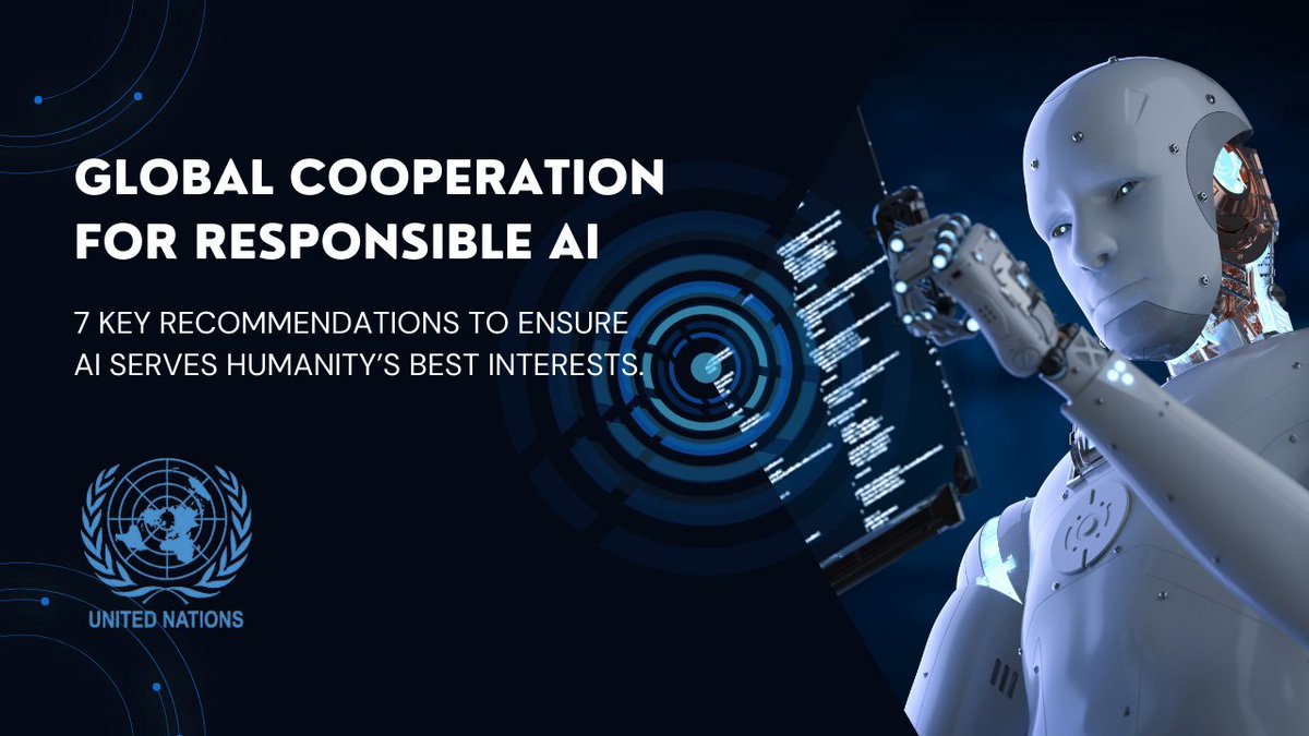 To create an AI landscape that benefits everyone, we need global cooperation. The UN’s “Governing AI for Humanity” report proposes initiatives like a global AI Policy Dialogue and an International Scientific Panel on AI for ethical use. A must-read: lnkd.in/dGqwYM_E