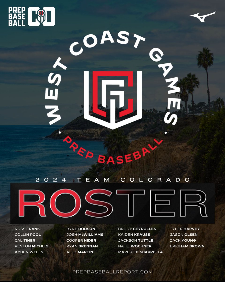 🌴 𝑾𝒆𝒔𝒕 𝑪𝒐𝒂𝒔𝒕 𝑮𝒂𝒎𝒆𝒔: 𝑻𝒆𝒂𝒎 𝑪𝒐𝒍𝒐𝒓𝒂𝒅𝒐 🏔️

These 1️⃣9️⃣ top uncommitted prospects will be heading to Southern California on October 4-6th for this year's @PrepBaseball West Coast Games 🤩

🔗 : loom.ly/KtmRmkY | #ShapeTheState