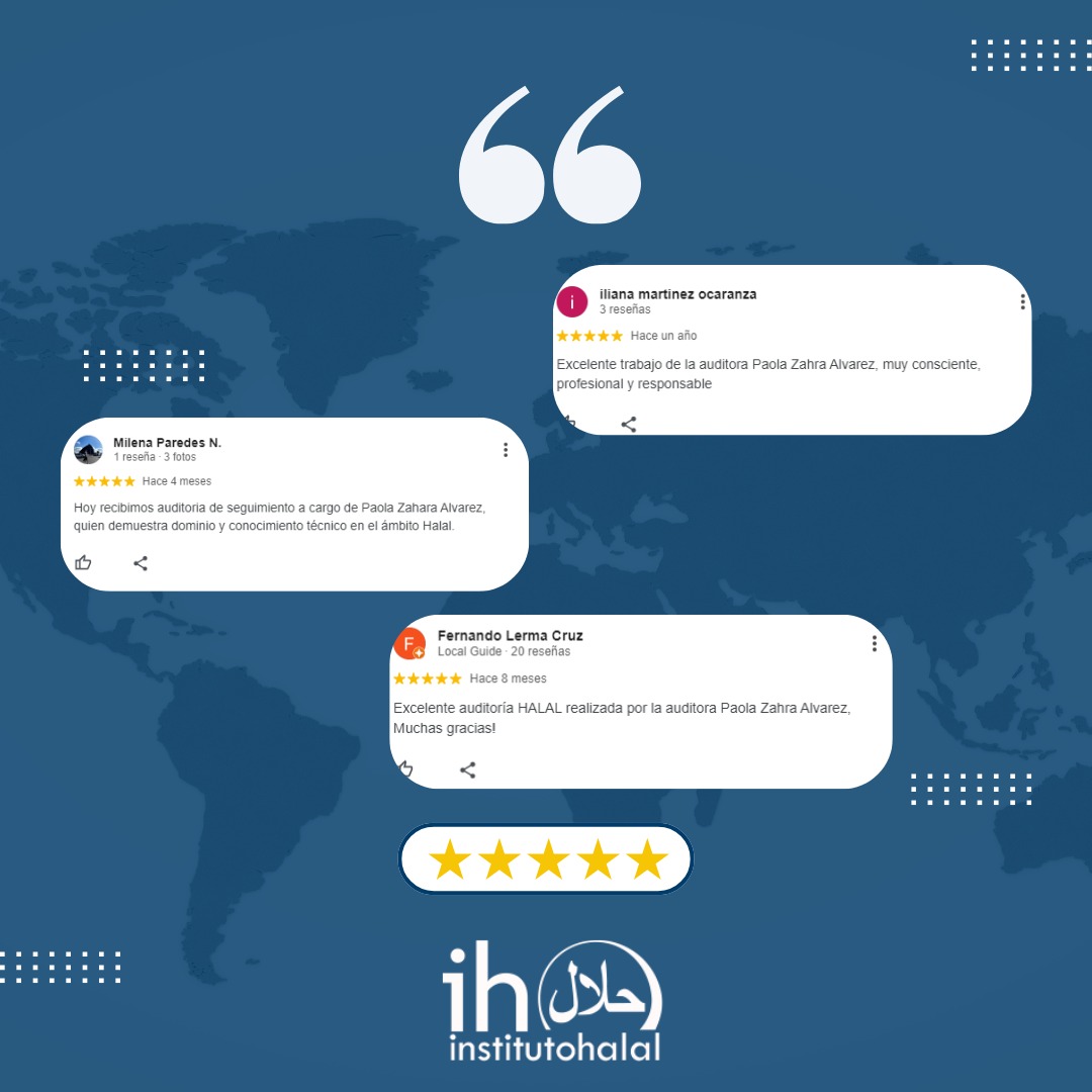 ¡Estas reseñas son las que nos inspiran a seguir adelante y dar lo mejor de nosotros cada día! 🙌✨ ¡Gracias por el apoyo y la confianza!

#InstitutoHalal #Reseñas #Compromiso #Calidad #Halal