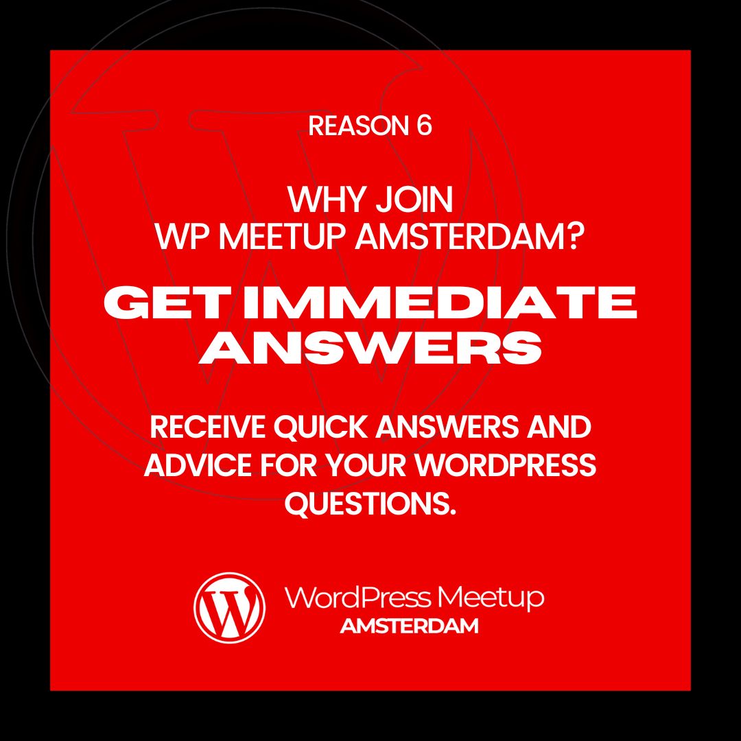 WordPress Meetup Amsterdam tweet media