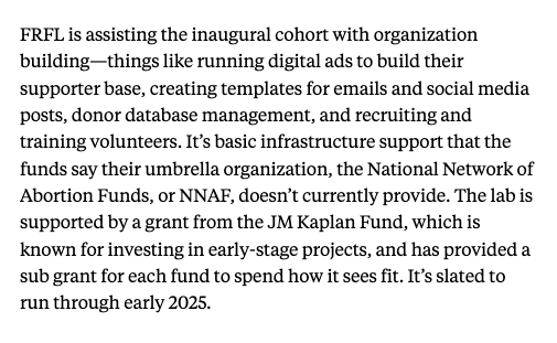 SusanRinkunas's tweet image. After national groups cut assistance, local funds are scrambling to help abortion seekers. The new @ReproFreedomLab is stepping in to help three funds build their capacity with list building, fundraising, templates, volunteer recruitment, and more
newrepublic.com/article/186128…