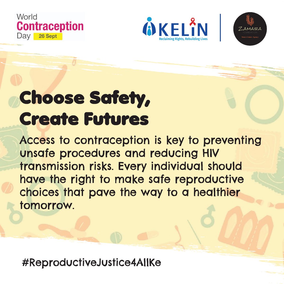 machukicloudier's tweet photo. Contraception I key to preventing unsafe procedures and reducing HIV and STI transmission risks .Safe reproductive choices pave the way to a healthier tomorrow. @Zamara_fdn #ZamaraVoices #ReproductiveJustice4All @KELINKenya https://t.co/DLbr5nQadZ
